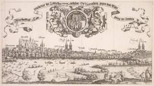 Panoramisch Uitzicht op Neurenberg: Midden Deel