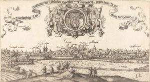 Uitzicht op Neurenberg vanuit het Oosten (midden gedeelte)