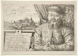 Hieronymus Schurstab, burgemeester van Neurenberg door Hanns Sebald Lautensack