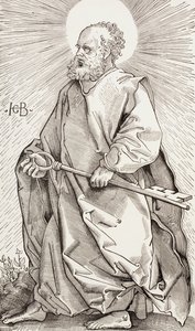St. Petrus met de sleutels van het Koninkrijk der Hemelen door Hans (after) Baldung Grien