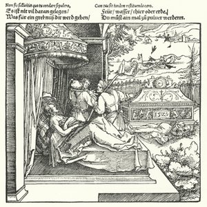 De dood maakt iedereen gelijk (gravure) door Hans (after) Burgkmair