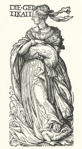 Hebzucht: een van de zeven hoofdzonden (gravure)