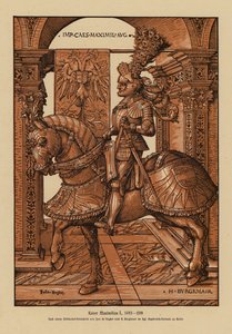 Maximiliaan I, Heilige Roomse Keizer door Hans (after) Burgkmair