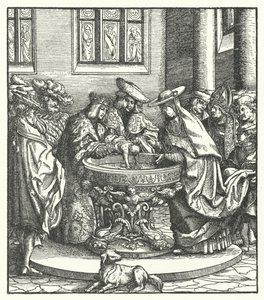 De doop van aartshertog Maximiliaan van Oostenrijk door Hans (after) Burgkmair