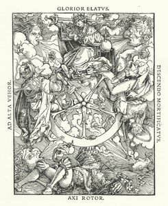 Houtsnede uit De Remediis Utriusque Fortunae (Remedies voor Geluk en Ongeluk) door Petrarca (gravure) door Hans (after) Burgkmair
