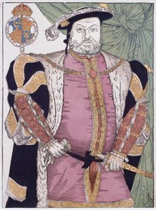 Koning Hendrik VIII van Engeland (gravure)