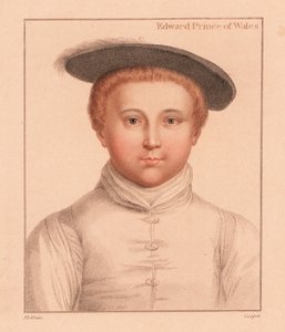 Edward, prins van Wales, 3-5 jaar oud door Hans (after) Holbein the Younger