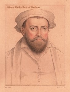 Edward Stanley, 3e Graaf van Derby door Hans (after) Holbein the Younger