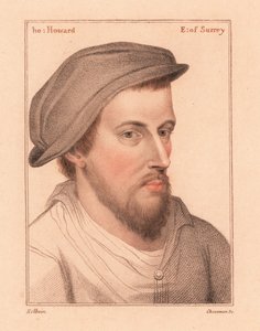 Henry Howard, Graaf van Surrey, dichter geëxecuteerd voor verraad,1812 (gravure) door Hans (after) Holbein the Younger
