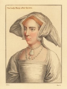 Lady Mary, dochter van koning Hendrik VIII., 1812 (gravure)