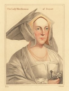 Margaret Wotton, markiezin van Dorset door Hans (after) Holbein the Younger