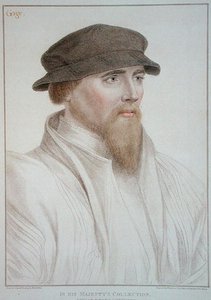 Portret van John Gaye (overleden 1557) gegraveerd door Francesco Bartolozzi (1727-1815) 1796 door Hans (after) Holbein the Younger
