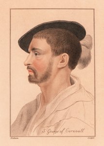 Simon George van Quocoute, Cornwall, 1812 (gravure) door Hans (after) Holbein the Younger