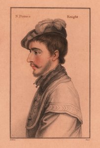 Sir Nicholas Poyntz (ca.1528-1556), Engels hoveling.,1812 (gravure) door Hans (after) Holbein the Younger