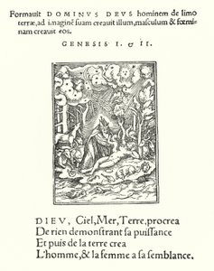 De schepping door Hans (after) Holbein the Younger