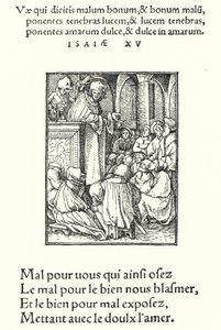 De prediker door Hans (after) Holbein the Younger