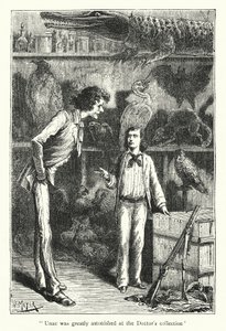 Unac was zeer verbaasd over de collectie van de dokter (gravure) door Hans (after) Meyer