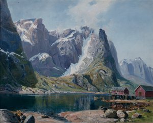 Northlandfjord c.1890 door Hans Andreas Dahl