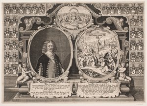 Niels Windet naar Grundet en een voorstelling van Christus aan het kruis