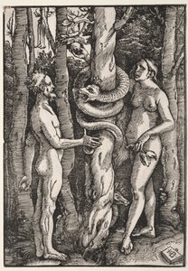 Adam en Eva door Hans Baldung