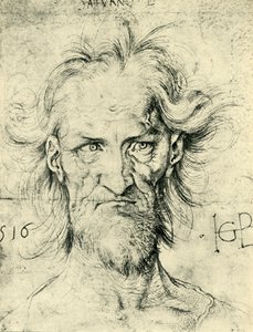 Hoofd van een Bejaarde Man Saturnus, 1516, 1943 door Hans Baldung