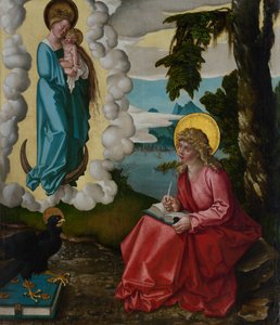 Sint Jan op Patmos door Hans Baldung