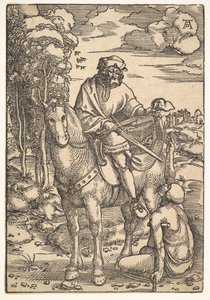 Sint Maarten te Paard, 15e-16e eeuw door Hans Baldung