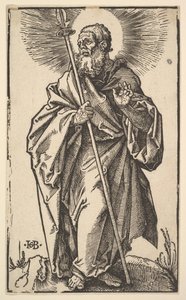 Sint Thomas uit Christus en de apostelen, 1519 door Hans Baldung