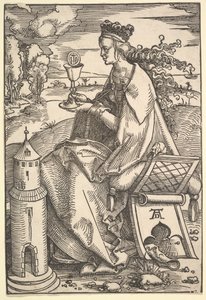 Sint Barbara, ca. 1505 door Hans Baldung