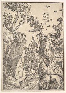 Sint Hiëronymus in de Woestijn, ca. 1511 door Hans Baldung