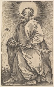 Sint Petrus uit Christus en de Apostelen door Hans Baldung