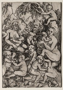 De Twee Moeders door Hans Baldung
