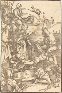 Christus aan het Kruis Genageld door Hans Baldung Grien