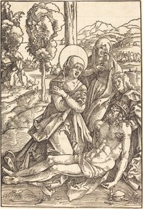 Rouw om Christus door Hans Baldung Grien