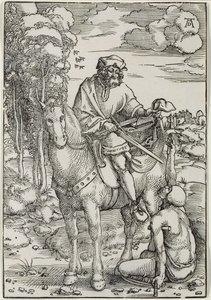 Sint-Maarten Deelt zijn Mantel door Hans Baldung Grien