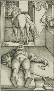 De betoverde bruidegom door Hans Baldung Grien