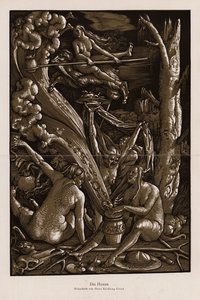 De Heksensabbat door Hans Baldung Grien