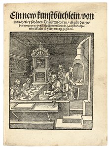 Een goudsmid werkplaats, ca. 1538 door Hans Brosamer