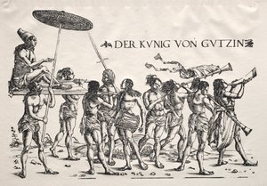 De koning van Cochin door Hans Burgkmair