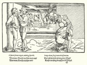 De bestraffing van bedienden door Hans Burgkmair