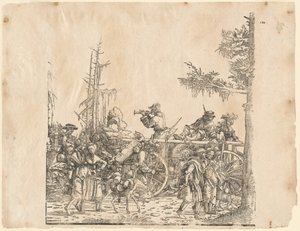 Boeren met een Kar door Hans Burgkmair I