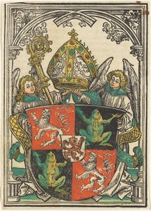 Het wapen van Wigeleus von Fröschel, bisschop van Passau