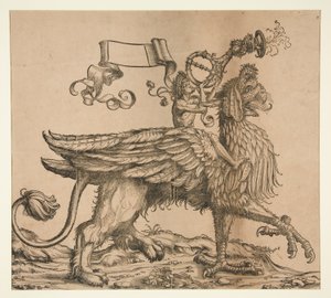 Herald (Aankondiger van de Triomf) door Hans Burgkmair the Elder