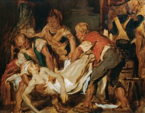 De berging van het lichaam van Jean-Paul Marat door Hans Canon