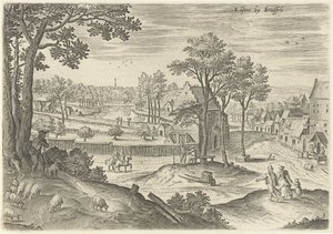 Gezicht op Elsene (Gezichten uit de omgeving van Brussel)