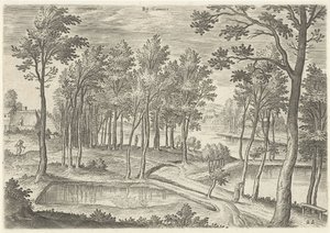 Gezicht op de vijvers van Ter Kameren