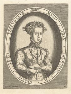 Portret van prinses Maria van Portugal door Hans Collaert (I)