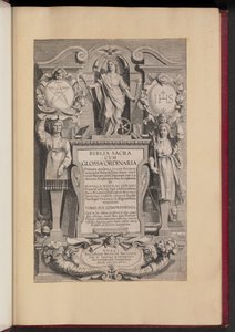 Titelpagina voor Biblia Sacra Cvm Glossa Ordinaria
