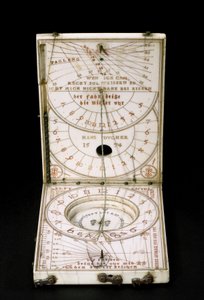 Tabletkompas zonnewijzer, Neurenberg, 1574