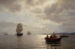 Van Oslo fjord door Hans Gude